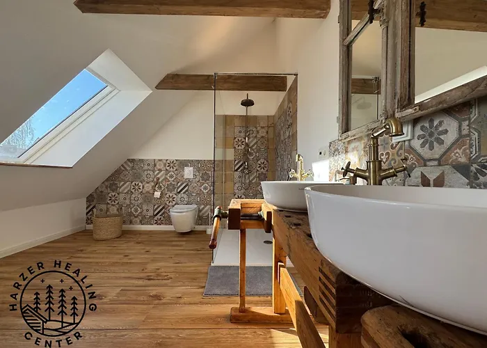 HARZER HEALING CENTER 2025 Himmlische Landhauswohnung mit Fussbodenheizung,XXL Kochinsel,XXL Regendusche,Modern,Hochwertig,Persönlich,Vollausgestattet